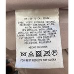 HD in Paris Anthropologie Women's Lace Overlay Full Skirt Metallic Beige 12 Photo 6