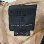 Anna Sui  x Anthropologie Lace Overlay Illusion Shift Dress Women’s 4 Black/Nude Photo 5