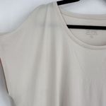 Chico's  Short Sleeve Stretch Travel Beige Cream shirt‎ Size XL Neutral Photo 4