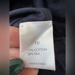 TSE  Cashmere Navy Cotton Silk Camisole size 10 US 6 NEW $245 Photo 3