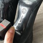 Black Suede Bowtie Toe Booties Size 8.5 Photo 9