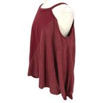 Gilli Asymmetrical Cold Shoulder Relaxed Pullover Top Berry Red Size 2X NWT Photo 3