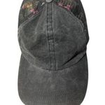 Mudd Womens Distressed Gray Floral High Ponytail Trucker Ball Cap Retro 90s Y2K Photo 0