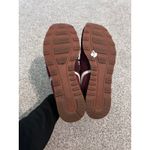 New Balance 696 Women's Running Shoes Burgundy Suede Sneakers Lifestyle Photo 4