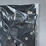 S.DEER Concept Top Womens XL Black Ribbed Snap Button Long Sleeve Shirt S Deer Photo 5