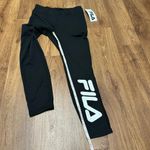 FILA  Womens Black Panel "Mesh With Me" Capri Legging Pants Size Small NEW Photo 10