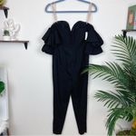 Fame and Partners  Black Skinny Jumpsuit with Cold Shoulder Size 4 NWT Photo 4