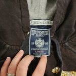 PINK - Victoria's Secret VINTAGE Victoria's Secret PINK Brown & Gold Bling Full Zip Hoodie Size XS Photo 2