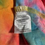 Tie Dye Casual Sleeveless Bodycon Leg Slit Scoop Neck Dress Size Large Pink Photo 5