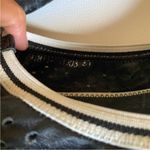 Lemon n Lime Black White Striped Perforated Leather Ballet Flats Size 9 Photo 1