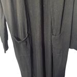 Susina Black Long Sleeve Knit Sweater Long Duster Cardigan Women Sz M Size M Photo 3