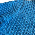 & Other Stories &Other Stories Women’s S Bauble Knit Pullover Sweater Blue Chunky Cable Knitting Photo 3