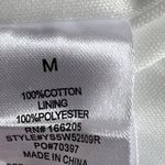 Lucky Brand  Sz M White Eyelet Tiered Summer Sun Dress Cotton Beach Boho Festival Photo 8