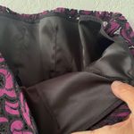 Alex Marie Purple Black Lace Jacquard Top Holiday Dark Goth Fall Cut Out Size XL Photo 6