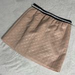 Loft Ann Taylor  pale pink jacquard textured women's mini skirt Photo 6