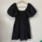 A New Day NWT  Black Puff Sleeve Mini Dress Sz Small Photo 4