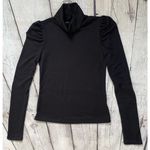 HYFVE Black Liana Long Sleeve Mock Neck Knit Top Photo 2