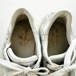 Burberry  Silver Sneaker Size 40 Fashion Trainer Perforated Logo Rubber Soles Photo 3