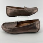 Vionic Women 5 Debbie Metallic Slip On Moccasin Loafer Brown Arch Support NWOB Photo 3
