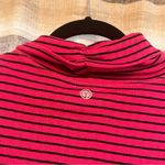 Talbots T By Pink And Navy Stripe Turtle Neck Long Sleeve Size Small Photo 5