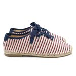 Joie NWT  Corston Espadrille Sneaker Navy Red Cream Gold Women’s 38.5 US 7.5-8 Photo 7