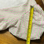 Draper James RSVP Seersucker Wrap Dress Puff Sleeve Ruffle Hem Preppy Small Photo 4