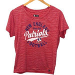 NFL Team Apparel  Womens New England Patriots Space Dye T-Shirt Red Size Large‎ Photo 0