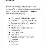 Disney Fantasyland Hooded Windbreaker Jacket Photo 2