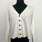Abercrombie & Fitch  Ivory Knit Cardigan in Size XXS Photo 0