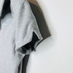 Nike  Light Gray Cropped Polo Shirt Sz Medium Photo 8