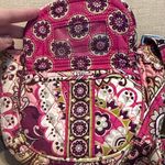 Vera Bradley  Pink and Purple Floral Cotton Crossbody Bag Photo 1