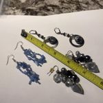 Lot Of 3 Beaded Costume Earrings Pierced Bead Dangle Photo 2