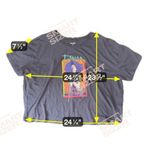 Old Navy Women 2X Diana Ross Blue Cropped Graphic T-Shirt Casual Retro Colorful Photo 5