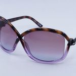 Tom Ford  SUNGLASSES FT1068 56Z Dark Havana / Pink / Violet Gradient Mirror Photo 4