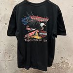 Harley Davidson Black American Flag USA Eagle Washington DC T-Shirt Biker XL Photo 3