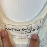 Free People  Cream Cold Shoulder Lace Cover Up Blouse Swimsuit Cover Size XS/S Photo 6