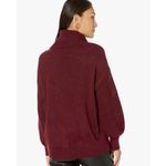Vince Camuto Cowl Neck Sweater Drop Shoulder Soft Crisp Merlot/Burgundy S NWT Photo 3