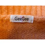 GeeGee Unique Oversized Orange Pumpkin Halloween Fall Sweater Fits like Size Medium Photo 5