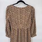 J.Crew Mob Wife Button Front Dress Womens size 2 Leopard Print Polyester NEW Photo 5