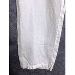 Eileen Fisher White Linen Wide-Leg Pants Effortless Resort Minimalist Capsule L Photo 9