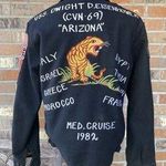 Size Women's M Navy USS Dwight D.Eisenhower Tour Jacket CVN Photo 1