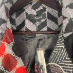 Kaktus Women's L Coat Black Multicolor Patchwork Embroidered Button Jacket Size L Photo 1