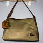 Dooney & Bourke Small Shoulder Bag‎ Khaki Color Pink Interior K Photo 0
