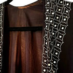 Jessica McClintock  embelished sheer black kimono OS Photo 2