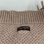 Matilda Jane  tan open front fringe long line sleeveless cardigan sweater vest XS Photo 7