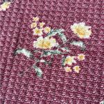 7th Ray  Floral Burgundy Sweater Photo 4