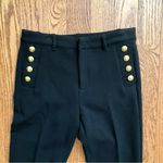 Gap Mid-rise Baby Boot Leg Cut with Gold Buttons Black Pants Women’s Size 10 Photo 2