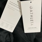 Athleta  NWT Satin Feel Like Black Wide-Leg Pants With Pockets Size M Photo 6