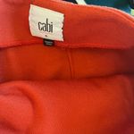 CAbi #3099 Tiered Overlay Pencil Skirt In Turmeric Orange Womens Size 6 Photo 4