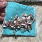 High quality swarovki crystal floral vibe leaves comb Photo 0